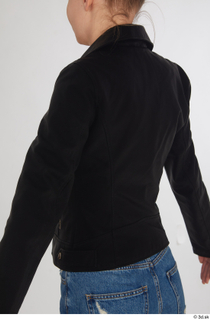 Kate Jones black leather jacket casual dressed upper body 0004.jpg